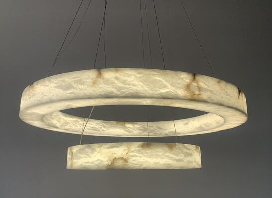 Villa Resort Pendant Light Modern Alabaster Bakır Şamdan