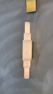 İspanyol Doğal Bulut Taşı Lüks Modern Minimalist Oturma Odası Arkaplan Duvar Lâmpası Koridor Lâmpası Yatak Yanı Alabaster Duvar Işığı